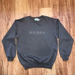 *SOLD* GUESS JEANS | Vintage 90s Brown Crewneck Essential (L)